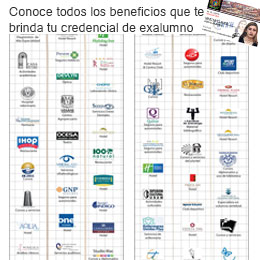 Lista de beneficios de la credencial de Exalumno UNAM